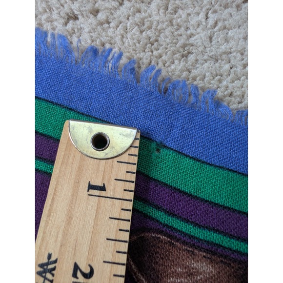 Vintage Lauren Ralph Lauren Silk Scarf *HOLES Equestrian Belt Crest 40" LXVII - Picture 4 of 16